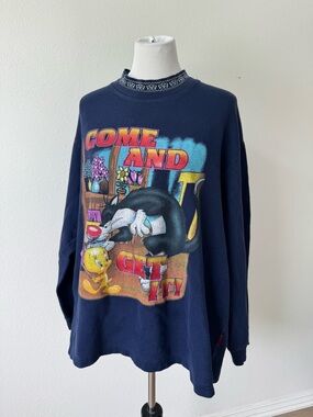 Looney Tunes Navy Graphic Sweatshirt
